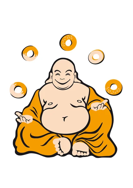 Buddha attained enlightenment — Stock Vector