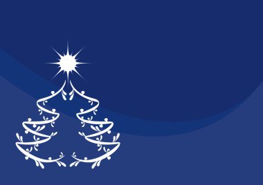 Mavi Noel arkaplanı