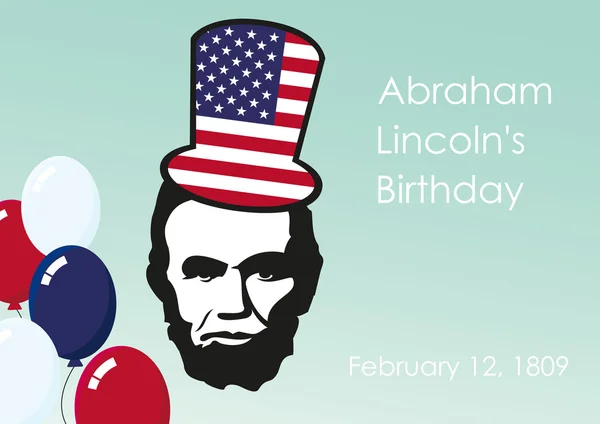 Lincoln's Birthday — Stock Vector