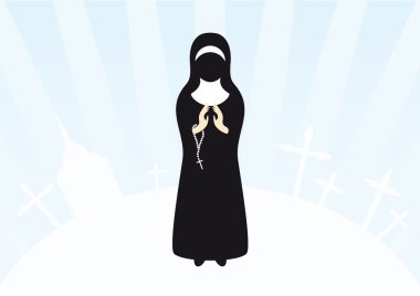 Dua eden Rahibe çizimi