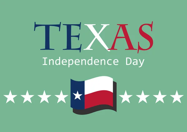 Día de la Independencia de Texas — Vector de stock