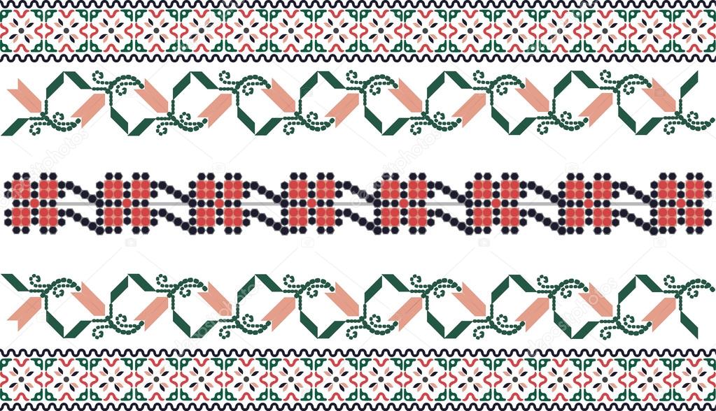 Traditional embroidery motif - Balkanic countries culture