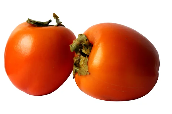 Zwei khakifarbene Früchte — Stockfoto