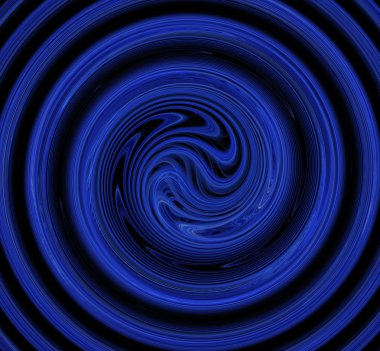 Soyut fraktal, mavi sarmal