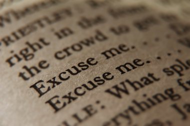 Ağırlık kelimelerin - Afedersiniz