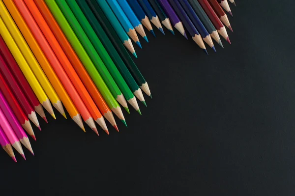 Lápices de colores de fondo . —  Fotos de Stock