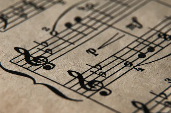 Old Music Notes — Stock Photo, Image