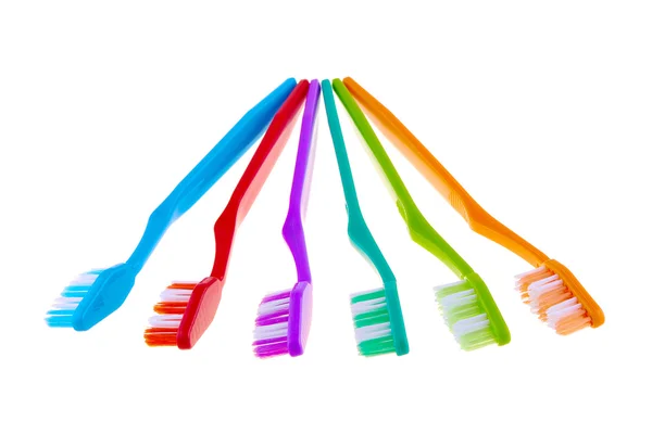 Tooth brush set isolated on white background — Stock Photo, Image