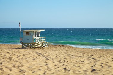 Cankurtaran kulübe Malibu Beach.