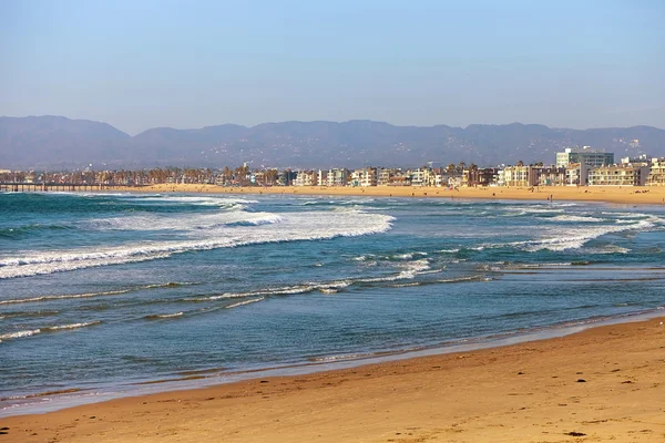 Panorámás kilátás nyílik a Venice Beach Ca — Stock Fotó