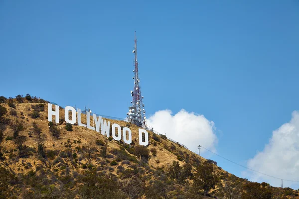 Hollywood sign, bij La, Californië op mei 23 2016 — Stockfoto