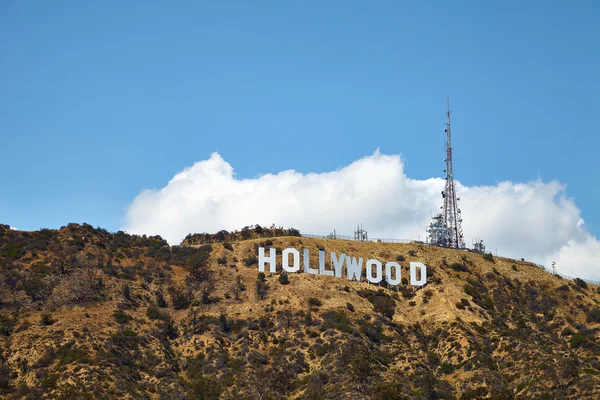 Hollywood sign, bij La, Californië op mei 23 2016 — Stockfoto