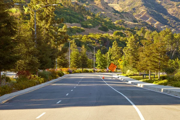 Hollywood hills dolambaçlı yoldan — Stok fotoğraf