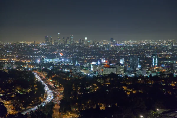 Veduta del centro di Los Angeles — Foto Stock