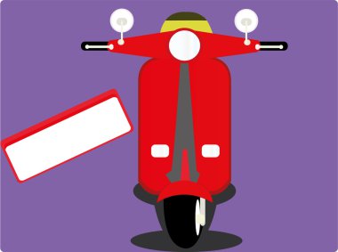 serin kırmızı scooter