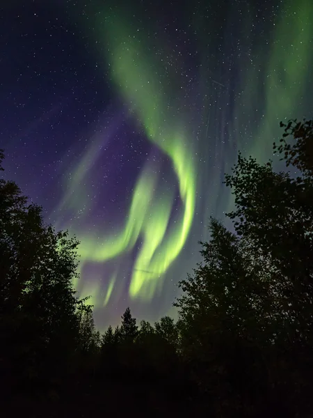 Aurora Borealis.Luci polari — Foto Stock