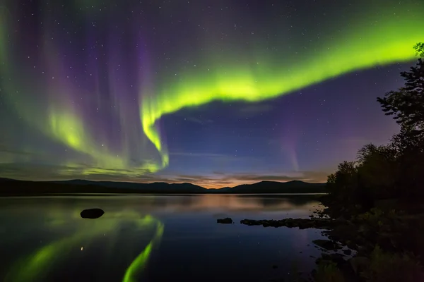 Aurora Borealis.Polar φώτα — Φωτογραφία Αρχείου