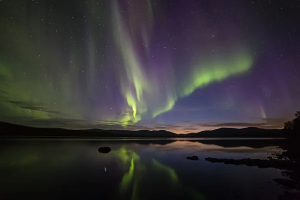 Аврора Borealis.Polar вогнями — стокове фото