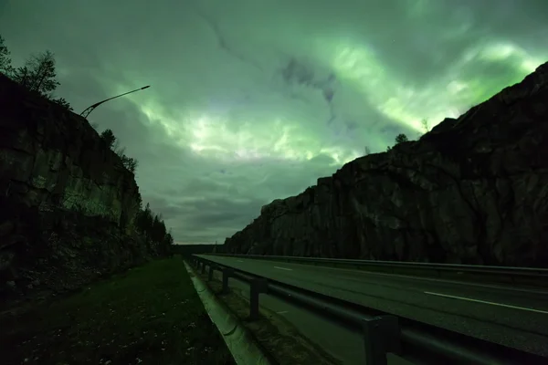 Aurora Borealis.Polar φώτα — Φωτογραφία Αρχείου