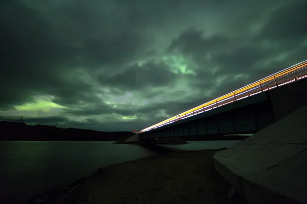 Aurora Borealis.Polar φώτα — Φωτογραφία Αρχείου