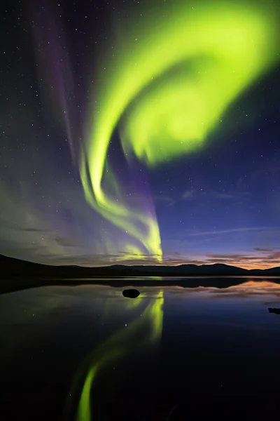 Aurora Borealis.Polar Luces Imágenes de stock libres de derechos