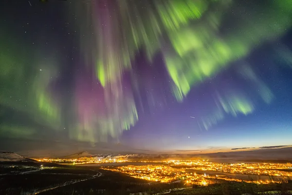 Aurora Borealis.Polar Luces Imágenes de stock libres de derechos