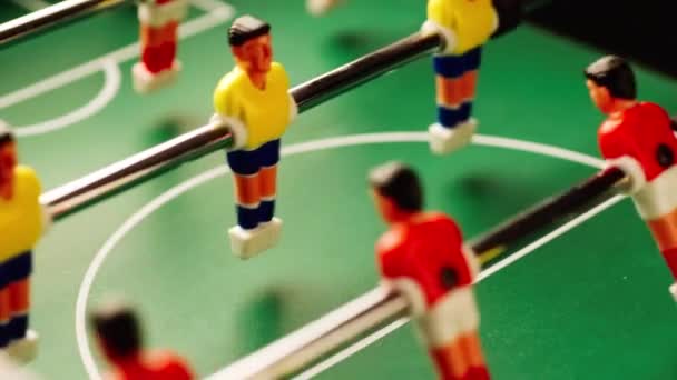 Foosball game in action — Stock Video