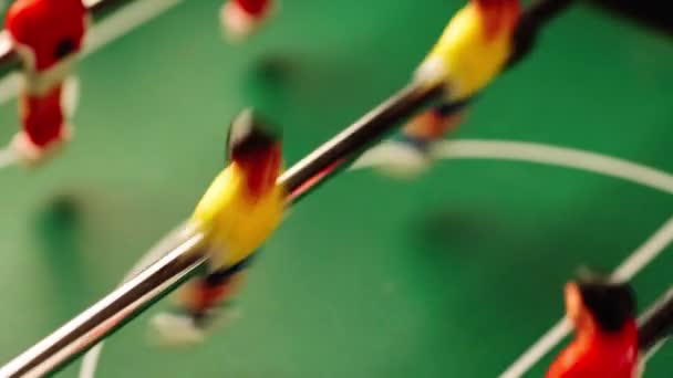 Foosball game in action — Stock Video