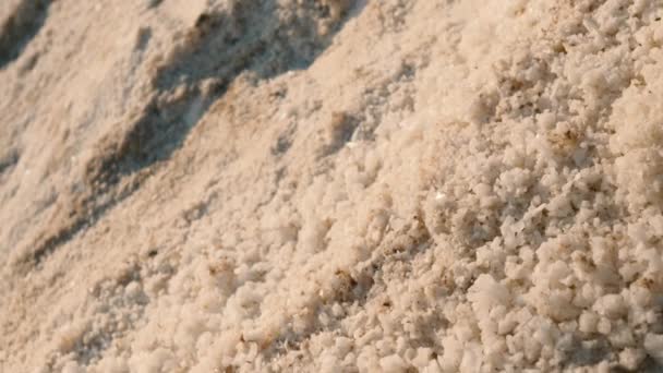 Соль в соляной шахте — стоковое видео