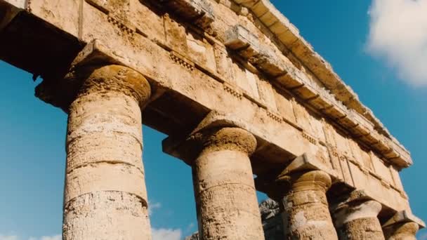 Tempio greco di Segesta in Sicilia — Video Stock