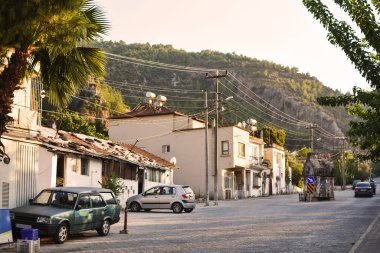 Fethiye 'deki Eski Şehir. Mugla ili, Türkiye.