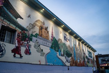 Toronto 'daki Kore Mahallesi manzarası. Toronto, Kanada - 18 Ekim 2025.