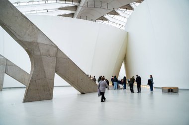 Olympic Park 'ın Montreal Biodome girişinin görüntüsü. Montreal, Kanada - 30 Ekim 2025.