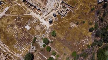 Aerial view of Xanthos ancient Lycia city ruins