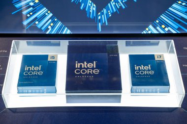 Intel Çekirdek işlemci görüntüsü. Toronto, Kanada - 3 Aralık 2025.