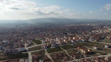 Gündüz vakti Corum şehir merkezinin hava görüntüsü