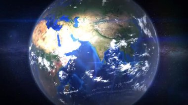 Ha Long Vietnam Dünya haritası uzaydan şehre zum yapıyor.