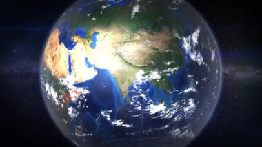 Dünya haritası Çin 'deki Şangay şehrini yakınlaştırıyor.