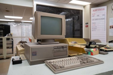 Diefenbunker Kanada 'nın Soğuk Savaş Müzesi' nin iç manzarası. Ottawa, Kanada - 17 Aralık 2025.