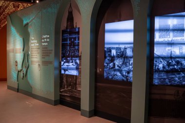 Kanada Parlamentosu Tecrübe Sergisi 'nin iç görünümü. Ottawa, Kanada - 16 Aralık 2025.