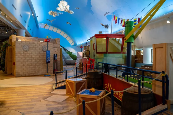 Kanada Tarih Müzesi 'ndeki Kanada Çocuk Müzesi' nin iç manzarası. Gatineau, Kanada - 16 Aralık 2025.