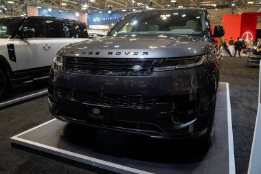 Kanada Uluslararası Otomobil Fuarı 'nda Range Rover Sport P360 S görüntüsü. Toronto, Kanada - 18 Şubat 2026.