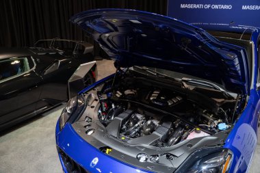 Kanada Uluslararası Otomobil Fuarı 'nda Maserati Grecale' in görüntüsü. Toronto, Kanada - 18 Şubat 2026.