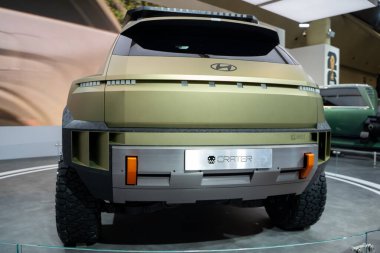 Kanada Uluslararası Otomobil Fuarı 'ndaki Hyundai Krateri' nin görüntüsü. Toronto, Kanada - 18 Şubat 2026.