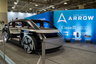 Arrow Project Borealis prototip otomobilinin Kanada Uluslararası Otomobil Fuarı 'ndaki görüntüsü. Toronto, Kanada - 18 Şubat 2026.