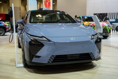 Kanada Uluslararası Otomobil Fuarı 'nda Lexus ES 500E' nin görüntüsü. Toronto, Kanada - 18 Şubat 2026.