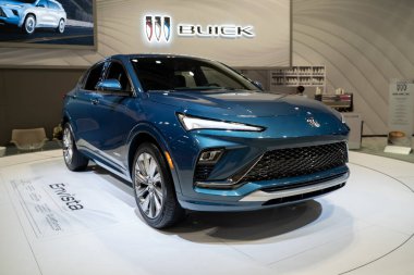 Kanada Uluslararası Otomobil Fuarı 'nda 2026 Buick Envista görüntüsü. Toronto, Kanada - 18 Şubat 2026.