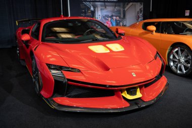 2026 Ferrari SF90 XX Kanada Uluslararası Otomobil Fuarı 'nda. Toronto, Kanada - 18 Şubat 2026.