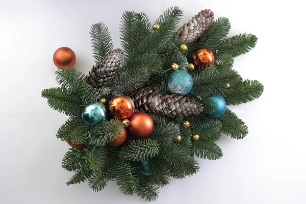 Christmas decorative brunch — Stock Photo, Image
