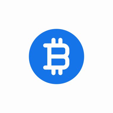 Bitcoin şifreleme simgesi işaret vektörü